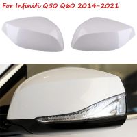 อะไหล่รถยนต์ฝาครอบกระจกมองหลังมองหลังเคสโทรศัพท์กระจกสำหรับ Infiniti Q50 Q60 Q70 QX30 2014 2015 2016 2017 ~ 2021