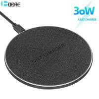 DCAE 30W Fast Wireless Charger For Samsung Galaxy S22 S21 S20 Type C USB Charging Pad for iPhone 14 13 12 11 Pro Max XS XR X 8