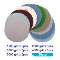 25PCS 75mm /3 Inch Sanding Discs Hook Loop Sandpaper Grit 1000 /2000 /3000/ 4000/ 5000 Disk Sand Sheets For Car Wood Sanding