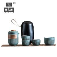 TANGPIN Green Ceramic Teapot Teacups A Tea Set Portable Travel Tea Set Drinkware