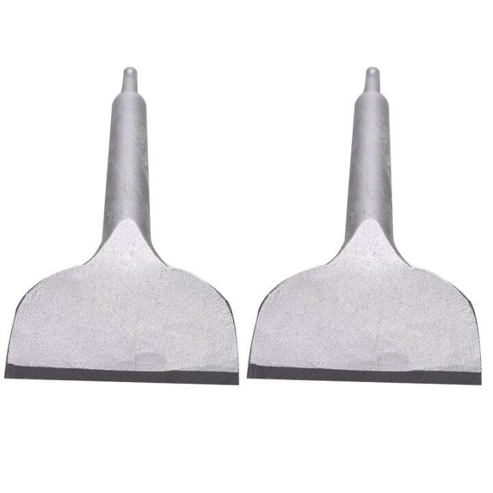 2X Sds Plus 3In Wide Electric Hammer Chisel Angled Heavy Duty Bent