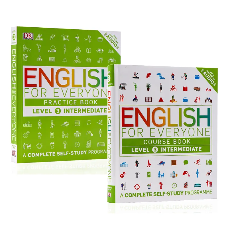 Book　Original　Intermediate　with　DK　Books　Level　Textbook+exercise　Everyone　Milumilu　Course　English　Practice　Audio　2Pcs　for　Lazada　Book　English