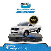 Bendix ผ้าเบรค TOYOTA Hilux Vigo 2WD (2.5L / 3.0L) (ปี 2004-08) รหัสเบรค (DB1741, BS1768)