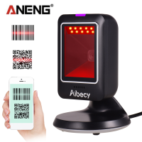 ANENG MP6300Y 1D/2D/QRเครื่องสแกนบาร์โค้ดทุกทิศทางUSBแบบมีสายBarเครื่องอ่านโค้ดCMOSภาพมือฟรีสำหรับซูเปอร์มาร์เก็ตร้านหนังสือขายปลีกโรงพยาบาล