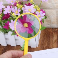 Portable Handheld Magnifier 60mm 3X Magnifying Loupe Reading Glass Lens Kids Toy Random Color Instruments and Apparatus