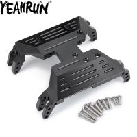 【The-Best】 YEAHRUN กล่องเกียร์แท่นยึดฐานด้านล่างอลูมิเนียมแผ่นกันลื่นกลางสำหรับ SCX10-AXI03004แกน (Capra) RC