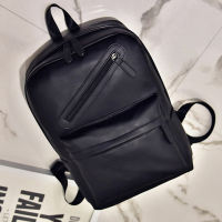 Mens Casual Business PU Leather Backpack New Trendy Teenagers Schoolbags Travel Sports Leisure School Bags Pack For Male Female