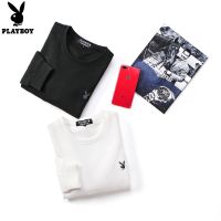 Playboy เสื้อกันหนาว คอกลม แขนยาว สําหรับผู้ชาย