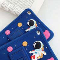 YJ ปลอกซิลิโคนนิ่มสำหรับเด็ก,เคสไอแพด10.2 Quot; 7/8th Gen iPad Mini/9.7 Quot; 2017 2018 Air 123 Pro 11 10.5 Quot; Astronauts Tablet Funda