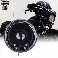 ถังและเบรกอเนกประสงค์ขนาด5.75ไฟหน้า LED นิ้วสำหรับ Harley Dyna FXD Sportster XL1200 XL833รถจักรยานยนต์สั่งทำได้5-3/4