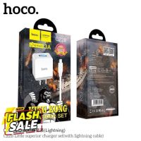 Hoco C22B ของแท้ 100% สายชาร์จพร้อมปลั๊ก King Kong Charger SET 1USB สายยาว 1เมตร 3.0 MAX สำหรับ iPhone / Micro USB #สายชาร์จ type c  #สายชาร์จโทรศัพท์  #สาย ฟาสชาร์จ typ c  #สายชาร์จ