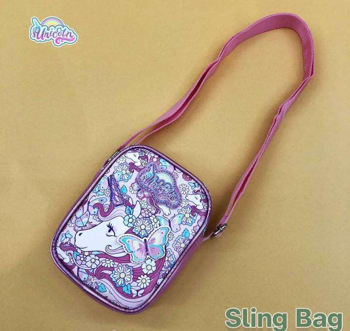 unicorn-collection-3d-sling-bag-ยูนิคอร์น-กระเป๋าสะพาย-กระเป๋าห้อยคอน่ารัก-ยูนิคอร์น-ขนาด-11x15x4-cm