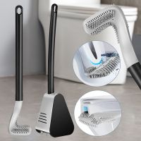 Silicone Toilet Brush With Holder Golf Brush Head Toilet Cleaning Brush Wall Mount Long Handle Wc Brushes Bathroom Accessories