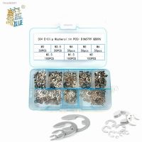 ☋▼✺ 550/450Pcs/set DIN6799 GB896 M1.5-M6 304 Stainless Steel C-type Elastic Seals Snap Retaining Washers Circlip O Ring Kit