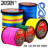 JOSBY Carp Fishing Line Pesca Braided Wire Peche Spinning Multifilamento Fly Cord Sea Accessories 8 Strand 1000M 500M 300M 150M Fishing Lines