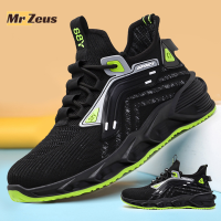 Zeus Sports  รองเท้าผ้าใบผช รองเท้าวิ่งชาย รองเท้าผ้าใบผู้ชายสีดำ รองเท้าผ้าใบผู้ชาย ระบายอากาศดี กันน้ำ สวมใส่สบาย XYD2393H4I 41Z231011