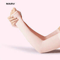 MARV Anti Bleaching ผ้าไหมแขนถุงมือปลอกแขนแบบคลุมข้อมือสำหรับหญิงและชายฤดูร้อน