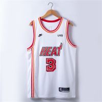 2023 New NBA Miami Heat #3 Dwyane Wade #22 Jimmy Butler #14 Tyler Herro White Basketball Jerseys