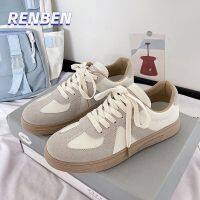 RENBEN รองเท้า Dexun นักเรียนหญิง Ins อเนกประสงค์ Retro Casual รองเท้ากีฬาบอร์ด V725