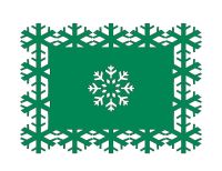 6piecesset Christmas Placemats Xmas Tree Snowflake Non-slip Coasters for Dinner Table Cup Mats New Year Party Decorations