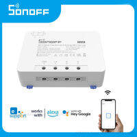 SONOFF POW R3โวลท์มิเตอร์ใช้เครื่องวัดพลังงานไฟฟ้าสวิตช์อัจฉริยะแบบไร้สาย25A ใช้ได้กับ Google Home รับประกัน Alexa