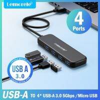 Lemorele 4 In 1 USB ฮับ3.0อะแดปเตอร์4พอร์ต USB พิมพ์การส่งข้อมูลฮับความเร็วสูงสำหรับหน้าต่างแล็ปท็อป