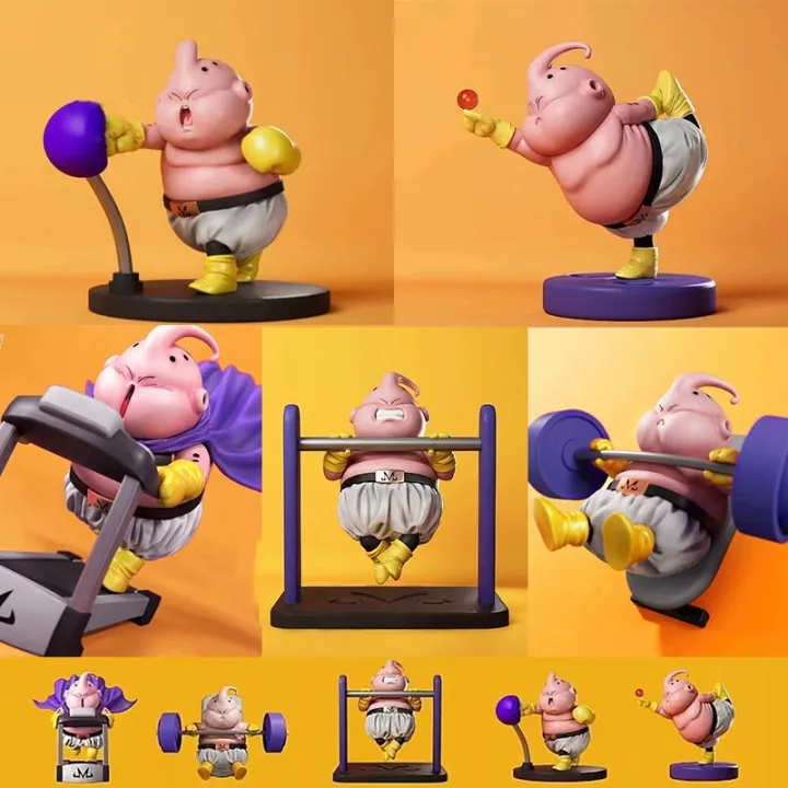 Dragon Ball Fitness Majin Buu Horizontal Bar Weightlifting Yoga Boxing  Treadmill Cycling Collectible Figure Model Cute Toy - AliExpress