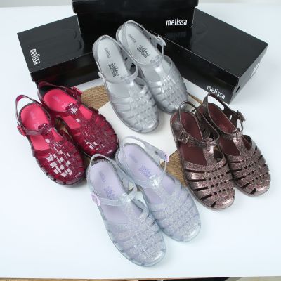 the new 2023 shoes LvKong flat mesh weaving baotou sandals