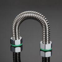 [COD] 304 stainless steel corrugated pipe 6 points thickened hot and cold inlet connected to wall-mounted furnace radiator hose