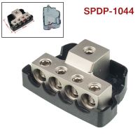 Car Audio Power Fuse Holder Distribution Block Junction Box Platinum Series 1/0 Gauge In To 4 Gauge Out Electric Wire Connector Fuses Accessories