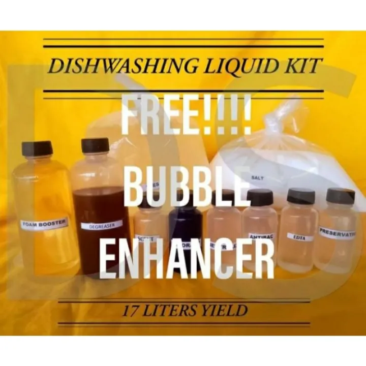 DIY DISHWASHING LIQUID KIT FREE BUBBLE ENHANCER 17 LITERS YIELD Lazada PH