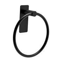 1Pc Hanging Towel Bar Bathroom Accessories Adhesive Hang Bathrooms Sticky Hanging Wall Hangers Without Nails