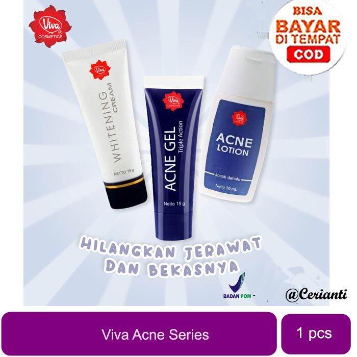 [ACNE SERIES] [BPOM] Viva Acne Gel 15g / Lotion 30ml Triple Action