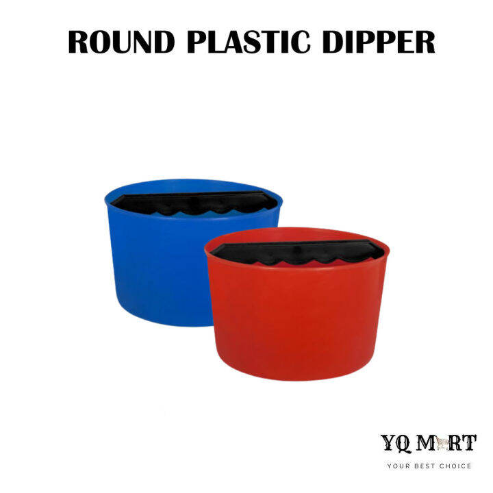Round Plastic Water Dipper With Handle/Plastic Dipper/Gayung Plastik