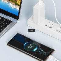 Wuyangmin 6A 1/1.5ไมล์ USB 66W ซูเปอร์สายชาร์จแบบเร็ว Type-C สำหรับ Xiaomi Huawei