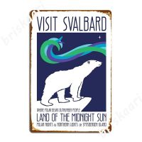 Celestineor Svalbard ป้ายโลหะ Wall Cave Retro ภาพจิตรกรรมฝาผนัง Wall Decor ป้ายดีบุก Poster