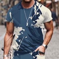 2023 NEW 3d Abstract Printing Mens Short Sleeve T-shirt Summer Mens Fashion T-shirt fashion