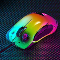 E-Sports G702 RGB สายเมาส์เล่นเกมส์คริสตัลคอมพิวเตอร์เดสก์ท็อปการเขียนโปรแกรมแบบมาโครโน้ตบุ๊คเมาส์ถ่วงน้ำหนัก