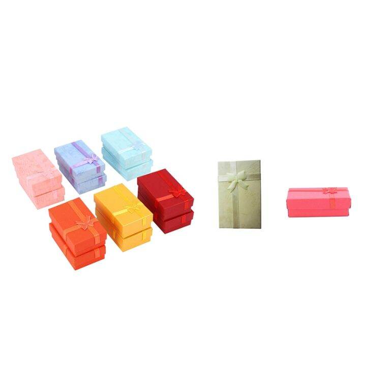 16pcs Paper Jewelry Gifts Boxes For Jewelry DisplayRings, Small