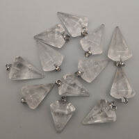 fashion natural stone pendulum Natural crystal Cone charms pendant for jewelry making 12pcslot free shipping Wholesale