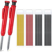 Construction Woodworking Pen Set ME 2.8mm Solid Carpenter Pencil Marker And Refill Leads For Scriber Marking Deep Hole Floor