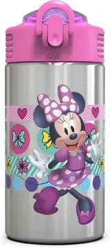 Zak Designs Paw Patrol 15.5oz Stainless Steel Kids Water Bottle with  Flip-up Str