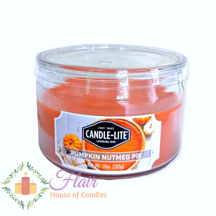 Flair CandleLite Everyday Pumpkin Nutmeg Pie 3wick Terrace Jar 283g