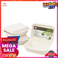 เอโร่ กล่องอาหารไบโอชานอ้อย ขนาด 600 มล. x 50 ใบaro Bio Cane Food Box 600 ml x 50 pcs