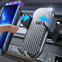 LISEN Car Phone Holder Mount 2022 Upgraded Car Vent Phone Mount with Newest Metal Air Vent Clip Never Rupture Hands Free Cell Phone Holder Mount for Car Compatible for iPhone 14 Pro Max 13 12 Samsung