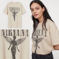 [S-5XL]H&amp;m nirvana acdc pink floyid metallica band T-shirt vintage metallica branded jastipS-5XL