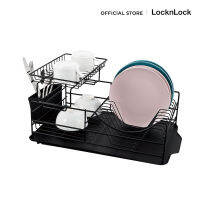 LocknLock  ที่คว่ำจานชามเหล็ก 2 ชั้นสีดำ Dish Rack รุ่น LDR206BLK