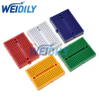 5ชิ้นบัดกรีต้นแบบขนาดเล็ก SYB-170การทดลอง Breadboard 170 Tie-Points 35*47*8.5Mm PCB Mix Colour