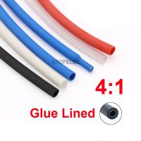 1 meter 4/6/8mm Diameter 4:1 Glue Lined Adhesive Heat Shrink Tube Dual Wall Waterproof Wrap Wire Cable Sleeve Sheath Electrical Circuitry Parts