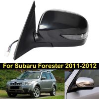 DECHO 9Pin กระจกมองหลังสำหรับ Subaru Forester 2011-2012กระจก Veiw หลังกระจกด้านข้างประกอบกระจกมองหลังประตูด้านนอก